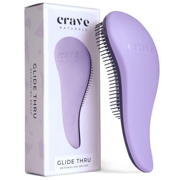 Naturals Glide Thru Detangling Brush for Natural Curly Straight, Wet or Dry Hair - Picture 1 of 6